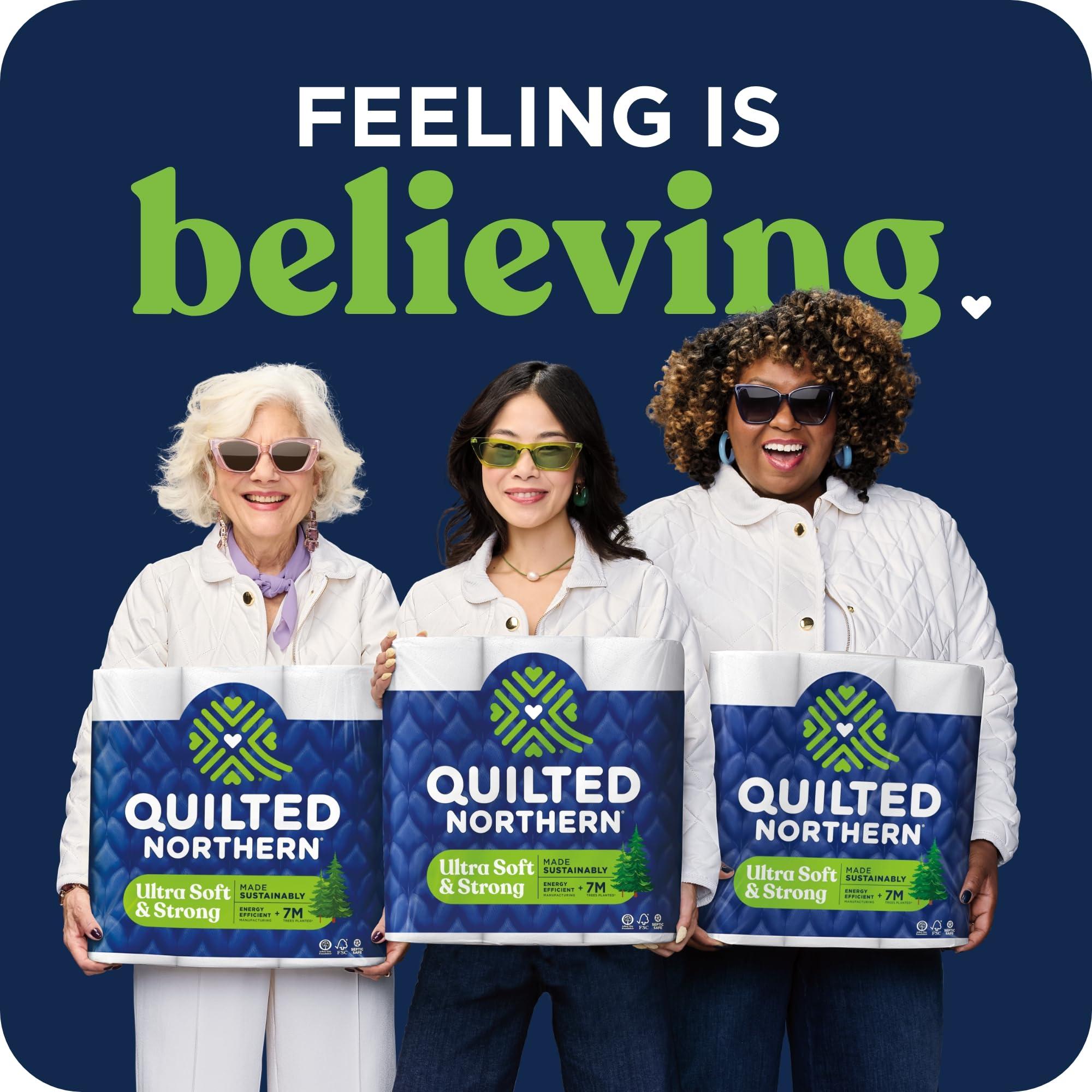 Quilted Northern Quilted Northern Ultra Soft & Strong Toilet Paper, 18 Mega Rolls = 72 Regular Rolls, 5X Stronger*, Premium Soft Toilet Tissue with Recyclable Paper Packaging