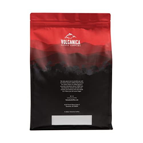 Volcanica Coffee Espresso Decaf Coffee, Whole Bean, Dark Roast, Swiss Water Processed, Fresh Roasted, 5 lbs