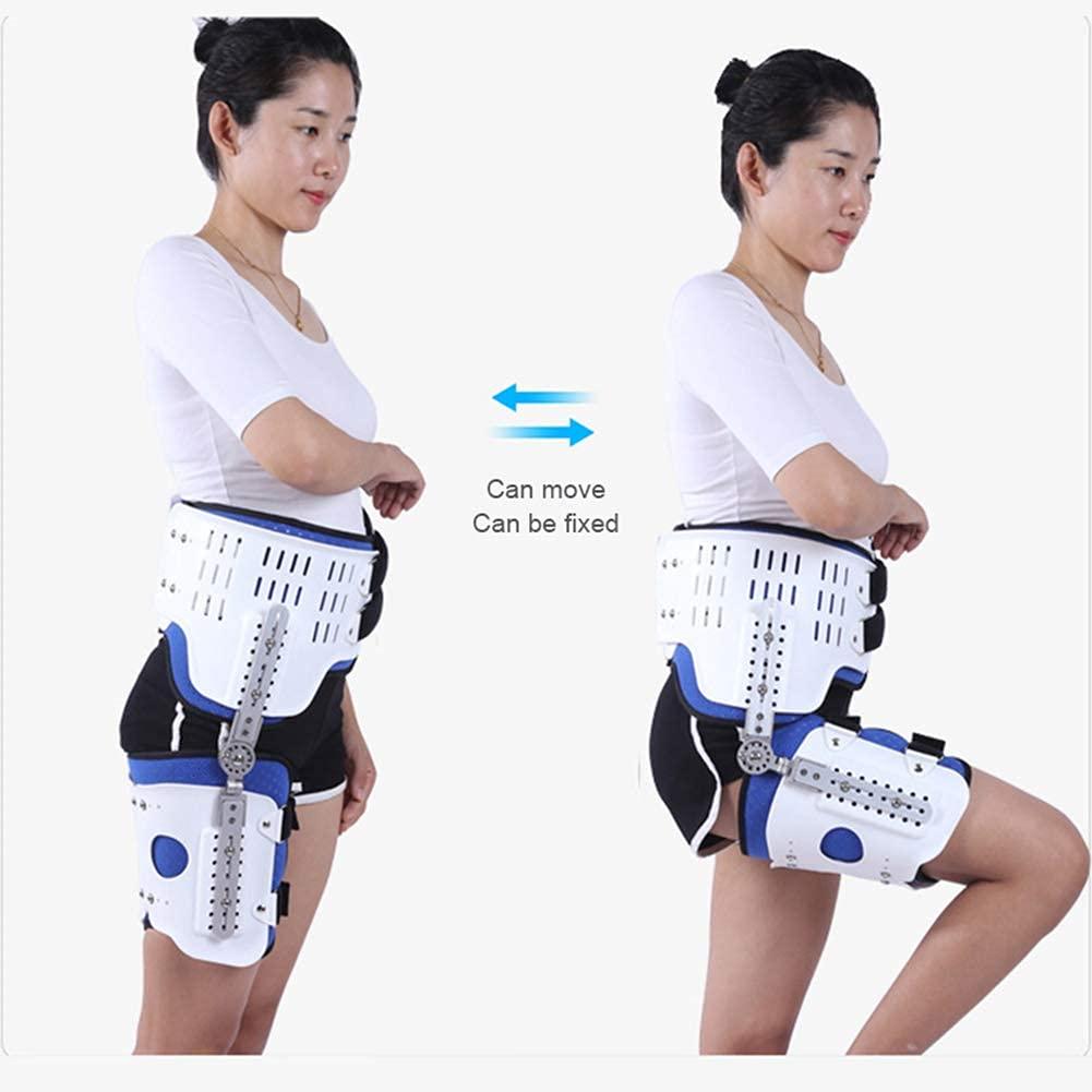 XJZHANG XJZHANG Adjustable Hip Joint Brace,Hip Thigh Dislocation Hip Abduction Orthosis Fixed Hinge Lumbar Leg Support Brace Femoral Injury Postoperative Rehabilitation