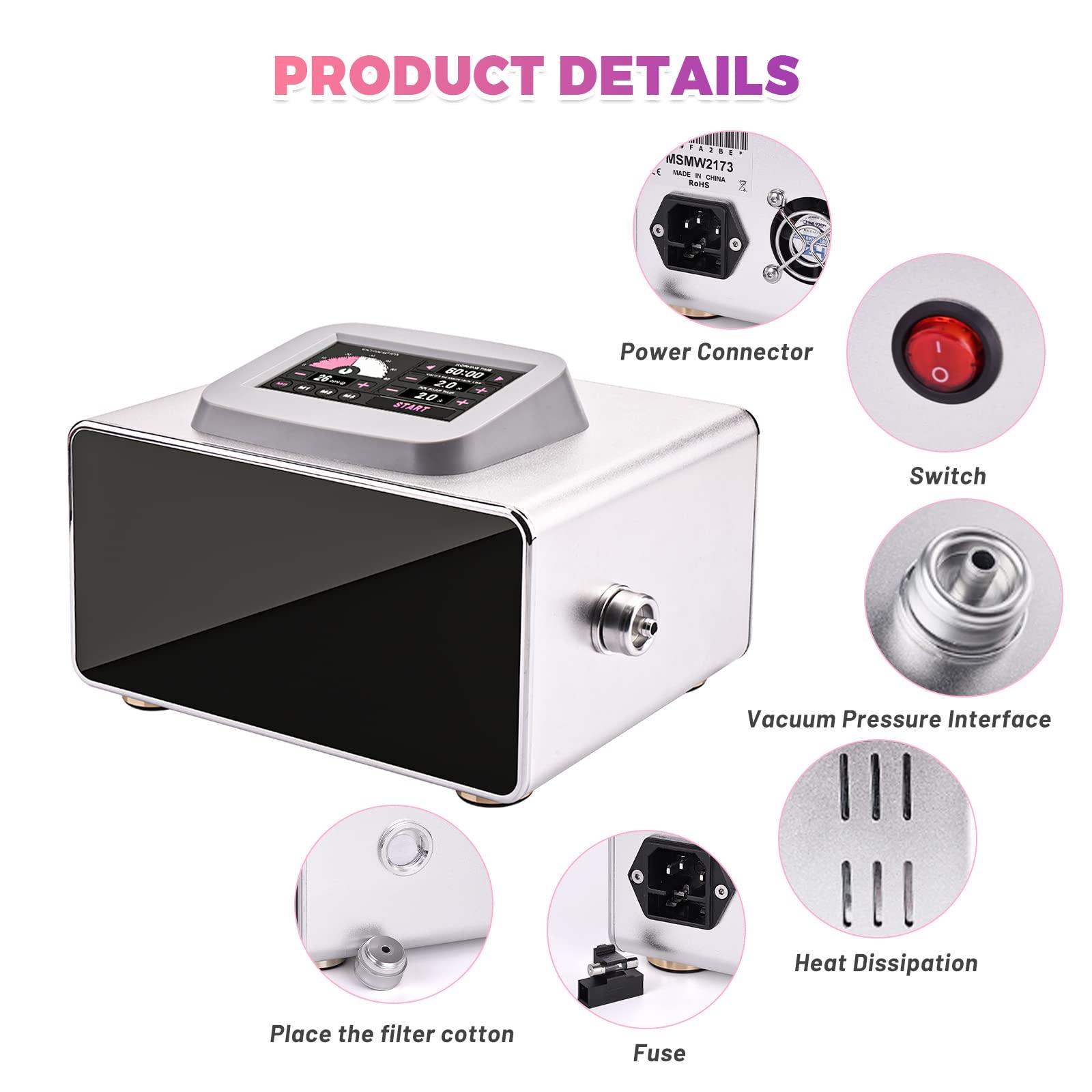 Meifuly Meifuly Vacuum Therapy Machine with 1500ML Large Cups, Vacuum Cupping Machine, Vacuum Cupping Therapy Sets with 24 Vacuum Cups and 3 Pumps, 0-60 cmHg