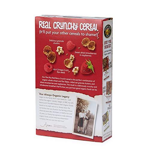 Nature's Path Nature's Path Organic Flax Plus Red Berry Crunch Cereal, 10.6 Ounce (Pack of 6), Non-GMO, 25g Whole Grains, with Omega-3 Rich Flax Seeds