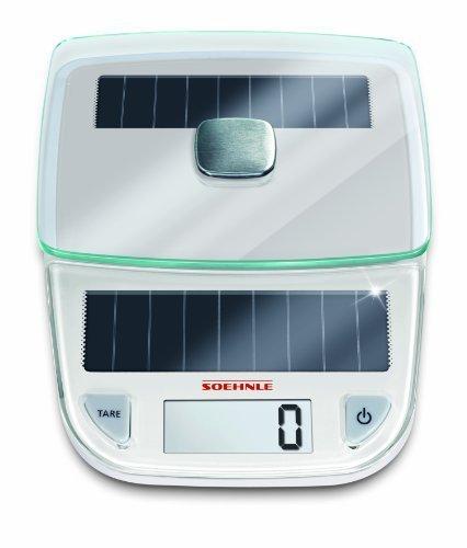 Soehnle Soehnle 66183 Easy Solar Kitchen Scale, White by Leifheit International USA Inc. (Soehnle)
