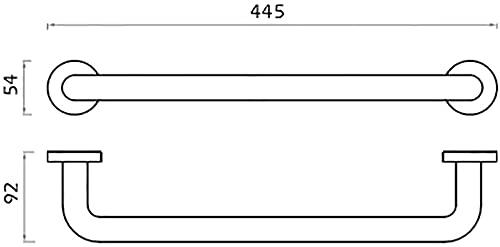 WSYTY Shower Grab Bar Bathroom Grab Rail Copper Grab Bar, Rail for Bathroom Safety,Suitable for Bathtub, Toilet, Porch,Stairs, for Elderly, Disabled, Handicapped