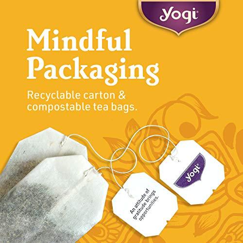 Yogi Yogi Tea Purely Peppermint Tea - 16 Tea Bags per Pack (4 Packs) - Caffeine-Free, Organic Peppermint Tea Bags - Offers Digestive Support - Made from Organic Peppermint Leaves