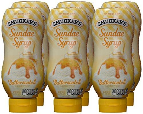 Smucker's Smucker's Sundae Syrup Butterscotch Flavored Syrup, 20-Ounce (Pack of 6)