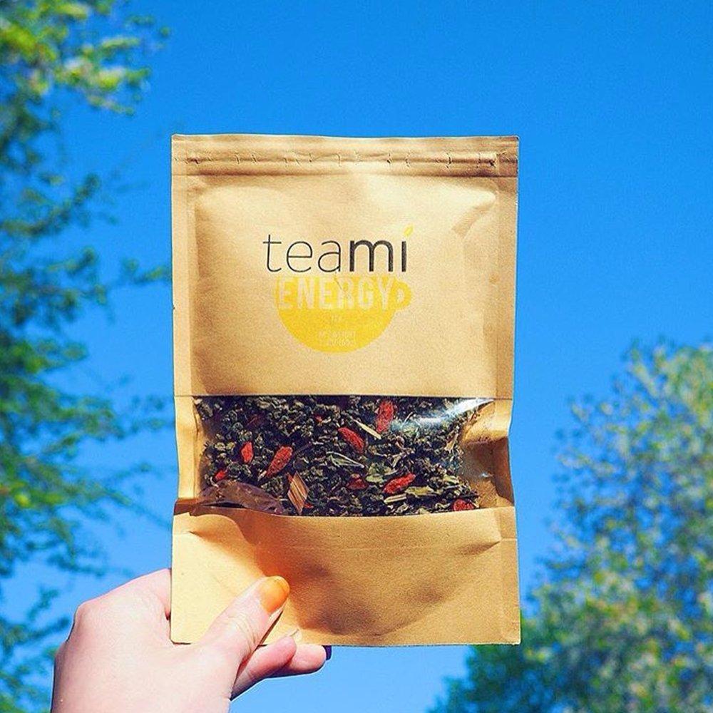 Teami Teami Positive Energy Tea - Loose Leaf High Caffeine Tea - Healthy & Natural Blend Coffee Substitute, Perfect for Focus and Strength Boosting, Caffeinated Tea for Energy