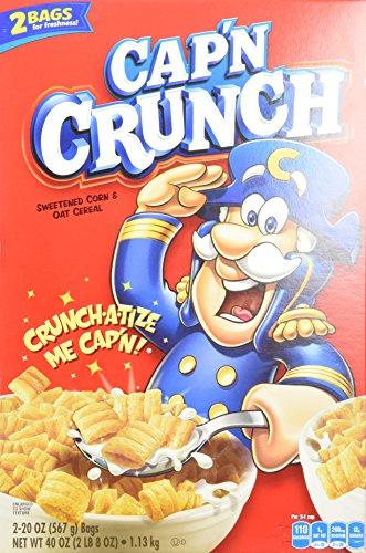 Cap'n Crunch Cap'N Crunch Sweetened Corn and Oat Cereal, 40 Ounce