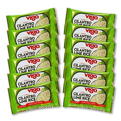 Vigo Vigo Authentic Cilantro Lime Rice, Fresh & Zesty Low Fat, 8oz (Cilantro Lime, 8 Ounce (Pack of 12))
