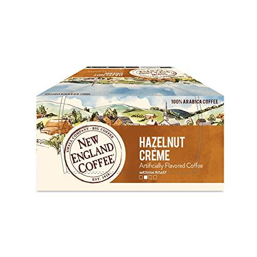 New England Coffee New England Coffee Hazelnut Crme Medium-Roast Single Serve Coffee Pods, 32 ct. Box (Pack of 1)
