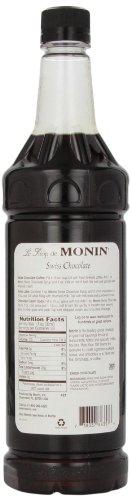 Monin Monin Flavored Syrup, Swiss Chocolate, 33.8-Ounce Plastic Bottles (Pack of 4)