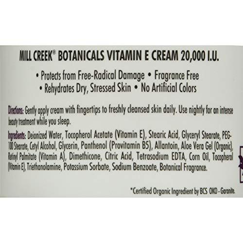MILL CREEK Mill Creek Botanicals Vitamin E Cream - 20000 IU - 4 oz