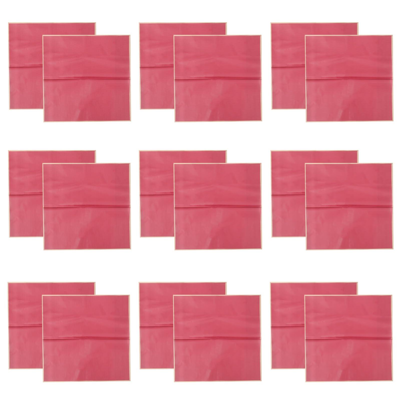 SEWACC Flower Wrapping Paper, 20 Sheets Gold Edge Floral Wrapping Paper Florist Supplies Pure Color Flower Bouquet Packaging Paper Valentines Day Weddings Party