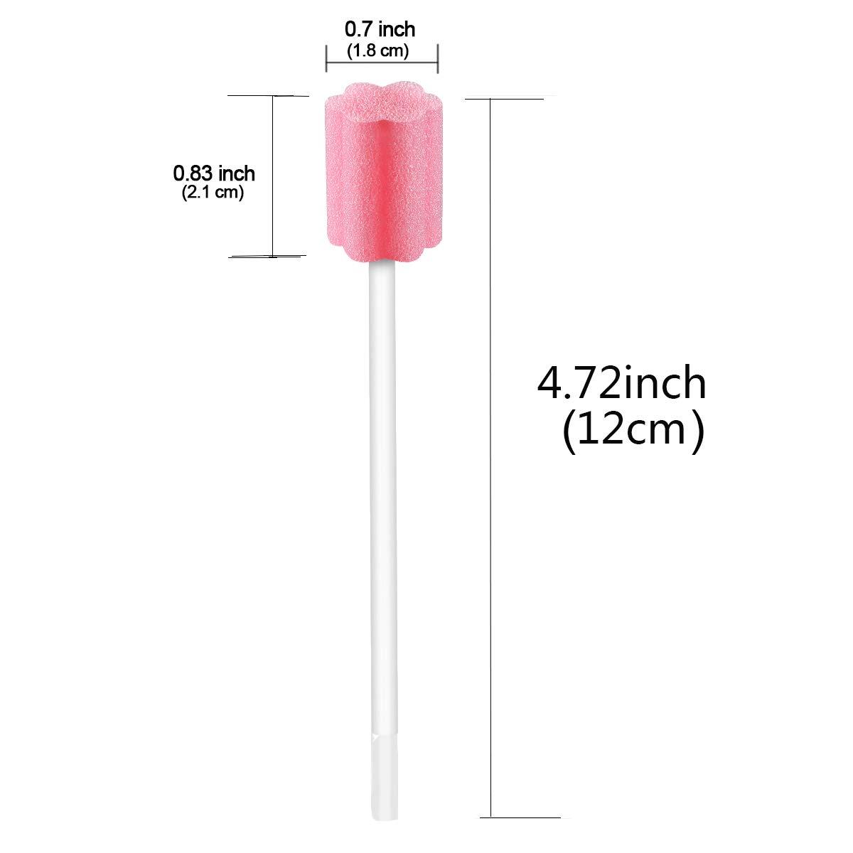 ZIZNBA (50 Pack) Disposable Oral Swabs, Sterile Dental Sponge Unflavored for Mouth & Gum Cleaning