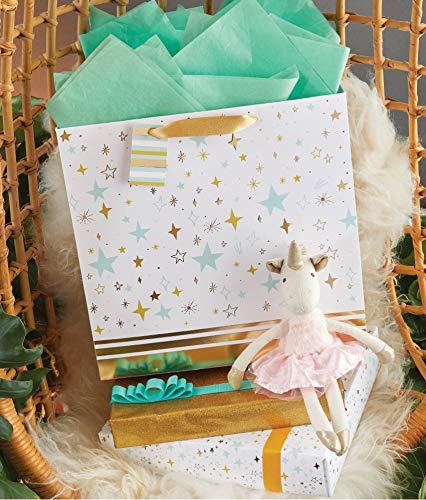The Gift Wrap Company The Gift Wrap Company Luxury Vogue Large Square Gift Bag, Pack of 6, Twinkles