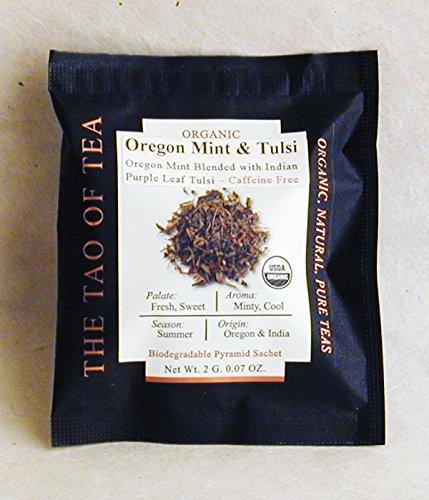 The Tao of Tea The Tao of Tea Oregon Mint & Tulsi Box Pyramid Sachets, 15 Pyramid Sachets