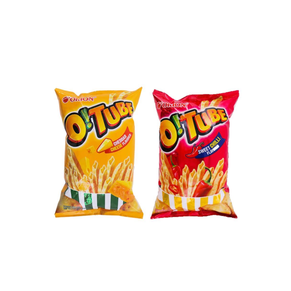 Generic Generic ORION O! Tube Snack Chip Variety Packs - Cheddar Cheese/Sweet Chilli/Jalapeno & Cheese [115g/Flavors] (2 Combo)