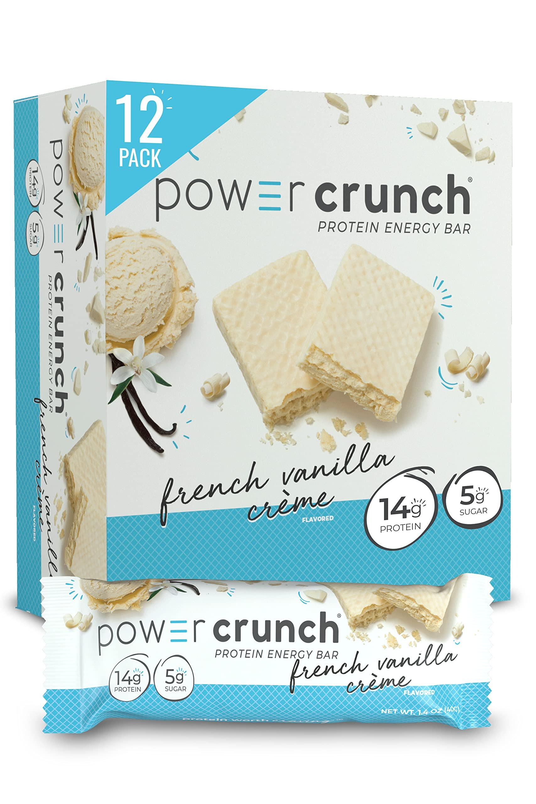 Power Crunch Power Crunch Protein Wafer Bars, French Vanilla & Strawberry Crme, 1.4 Ounce (12 Count) Bundles