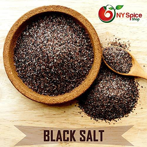 NY Spice Shop Pure Black Salt Powder (Kala Namak) | Natural Indian Kala Namak | Premium Himalayan Black Salt | Contain Minerals, Best For Cooking & Tofu Scramble | Bulk, 0.5 Pound (8 OZ) By NY SPICE SHOP