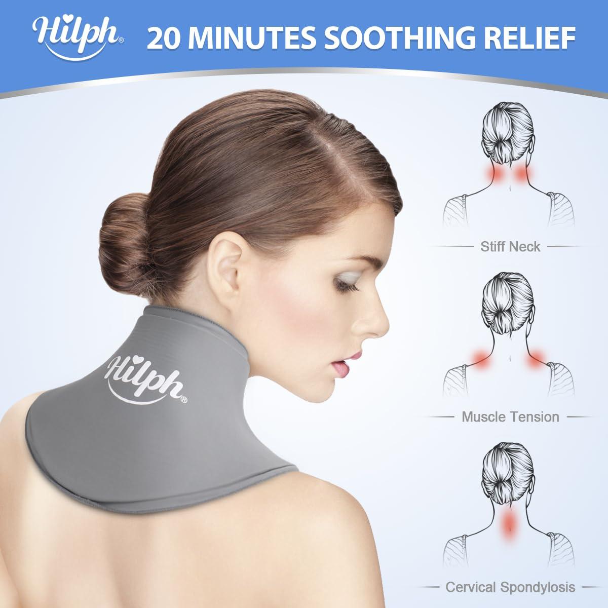 Hilph Hilph Neck Ice Pack Cervical for Pain Relief and Neck Ice Bag Wrap for Injuries Reusable