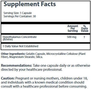 Next To Nature, Inc. Hypothalamus 500 mg