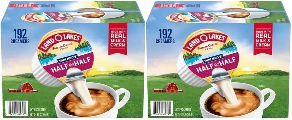 Land Half & Half Creamer Singles, 192 Count (2 Pack)