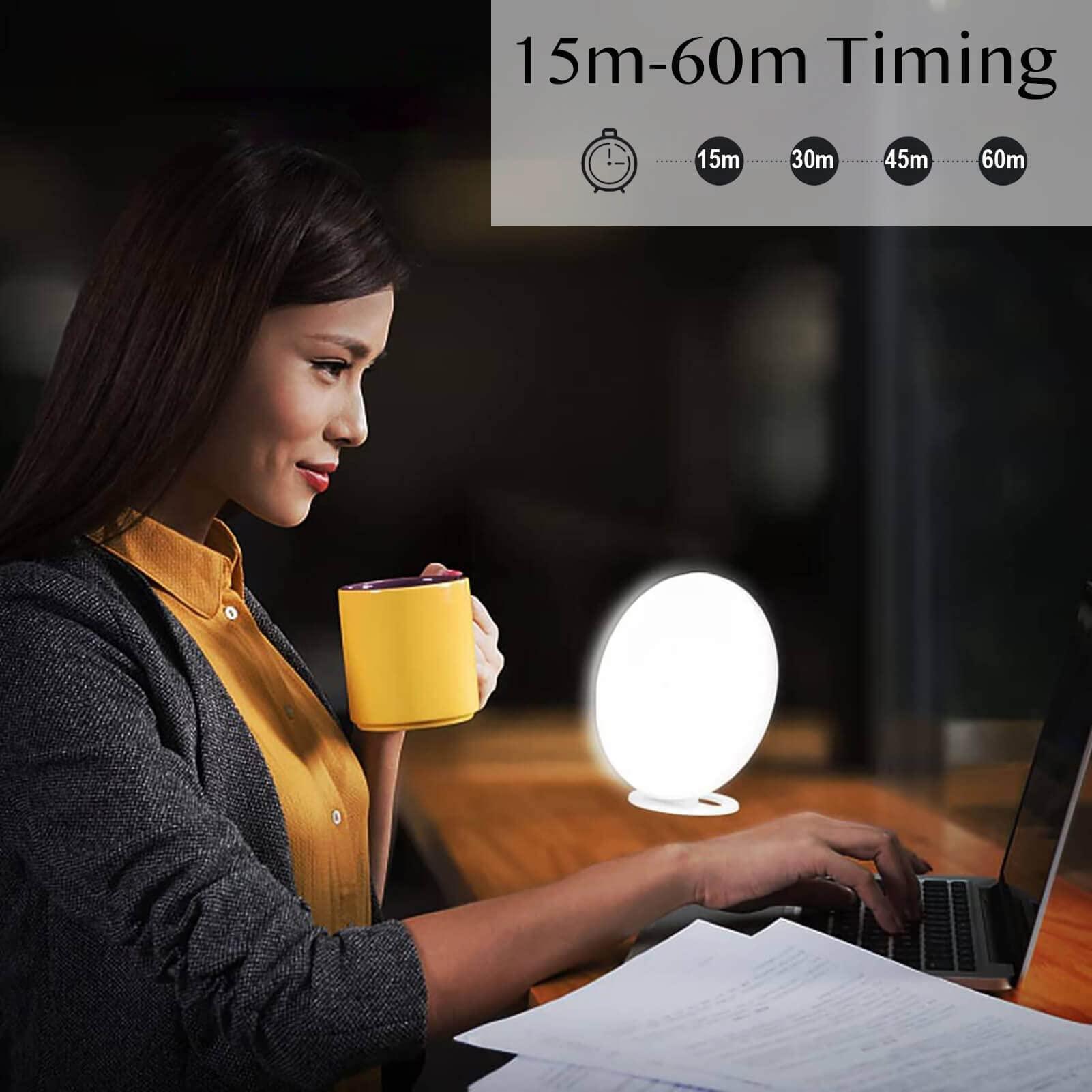 Lukirch Lukirch Green Light Therapy Lamp, UV-Free Therapy Light, 4 Colors, Natural Relief for Migraine Relief, Good Sleep, Happy Mood, Boost Energy and Jet Lag (Greenlight)