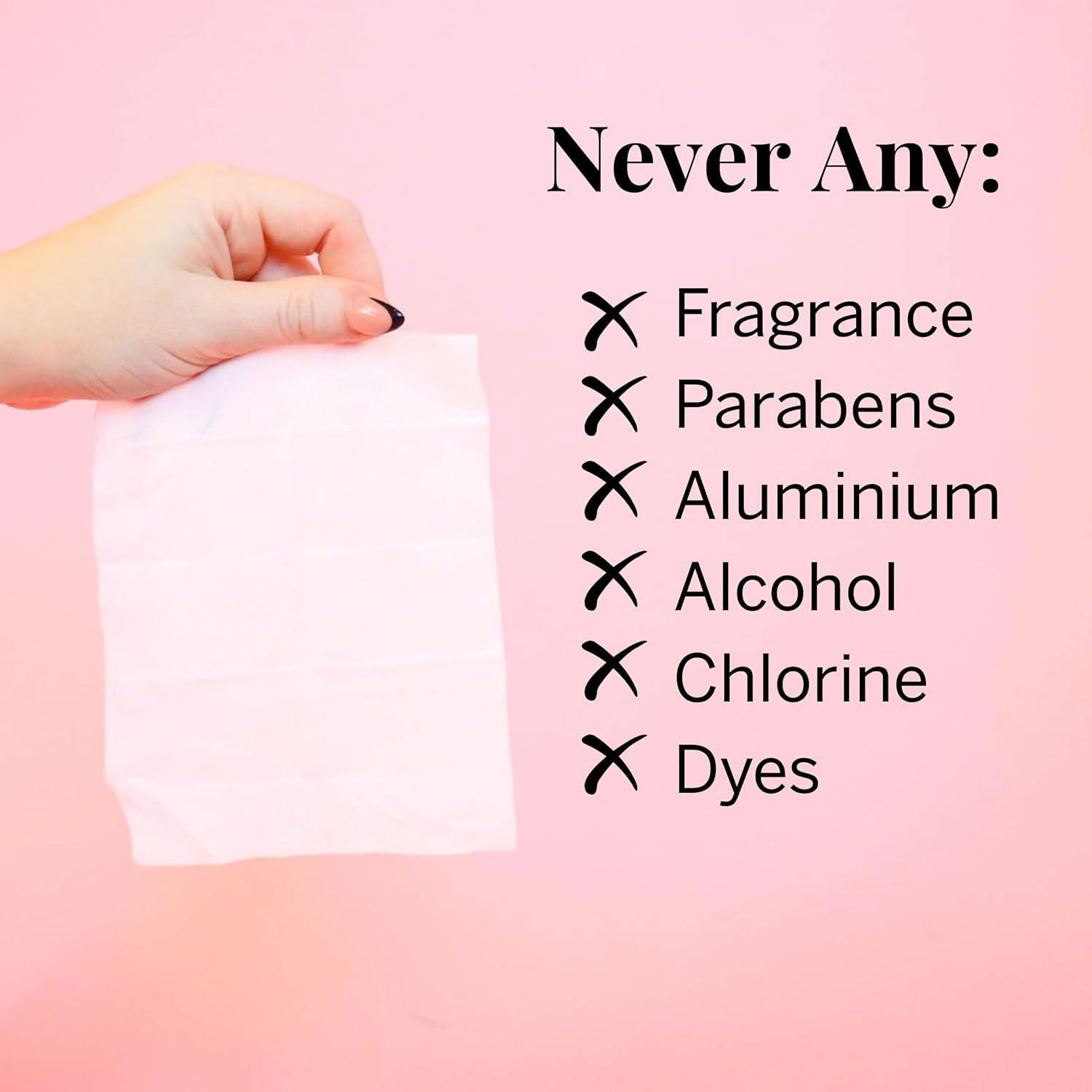 Pixie Cup Menstrual Cup Wipes - On The Go Public Bathroom Feminine Wipes - Safe On Period Cups & Menstrual discs - Biodegradable, Flushable, Ph Balanced (20 Count)