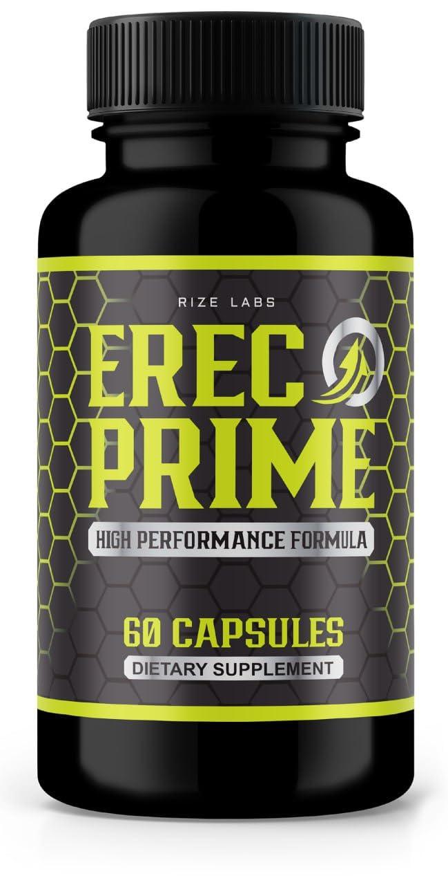 rize labs rize labs Erec Prime Pills for Men, High Performance Formula, All-Natural Support for Peak Performance & Overall Health, Official ErectPrime24 Reviews (60 Capsules)
