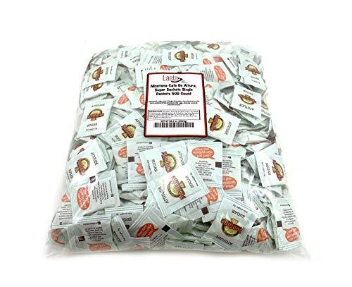 LAETAFOOD Pure Cane Superfine White Sugar Single Serve Packets, Fortified with Vitamin A, 500 Count