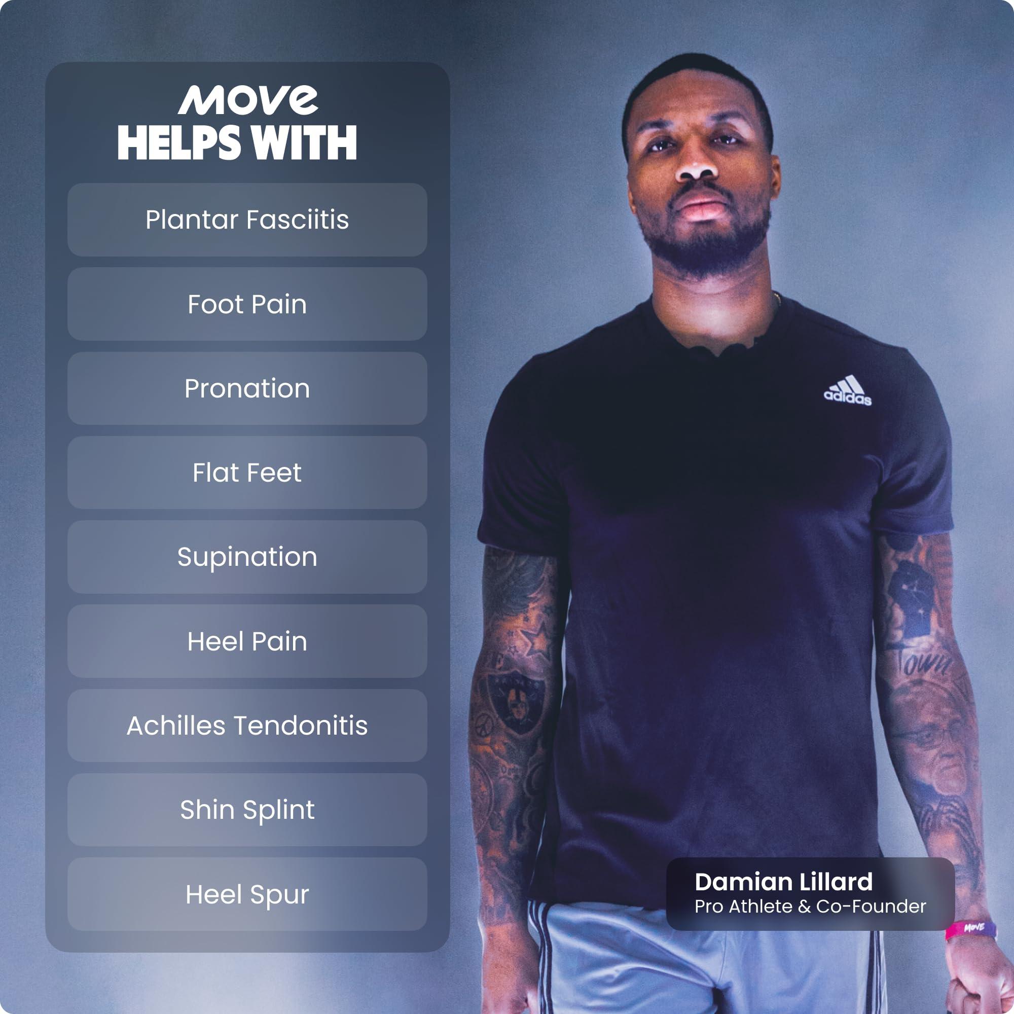 Move MOVE All Day Comfort Insole - Extra Plush Foam Insole for Stress Reduction on Feet, Knees, Back, Shock Absorbing, Walking, Foot Cushion, Comfort, Arch Support, and Work Boots (M9-9.5/W10.5-11)