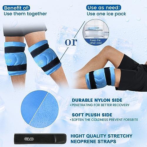 REVIX REVIX Ice Pack for Knee Pain Relief, Reusable Gel Ice Wrap for Injuries