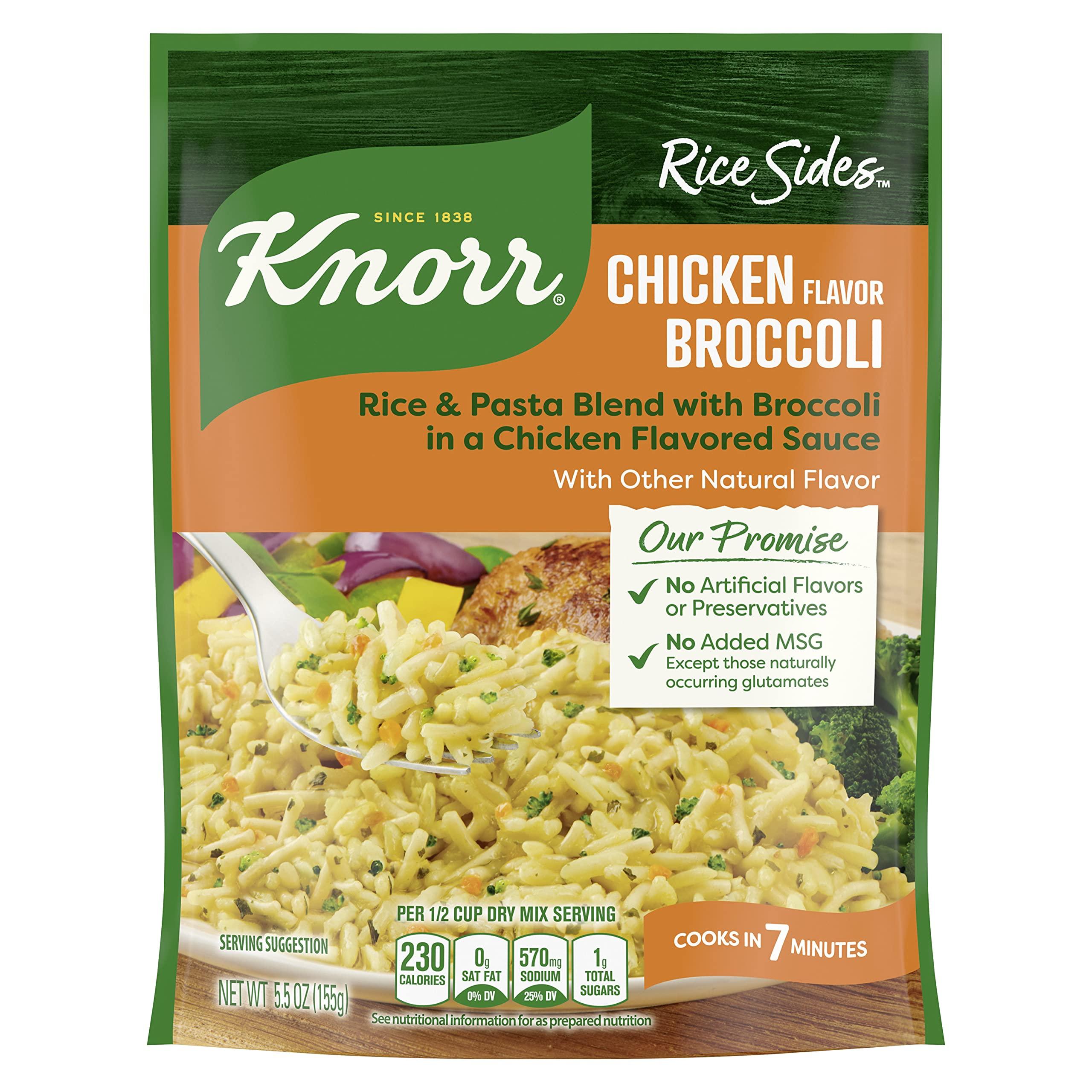 Knorr Knorr Rice Sides For a Tasty Rice Side Dish Chicken Broccoli with Long Grain Rice and Vermicelli Pasta No Artificial Flavors, No Preservatives, No Added MSG 5.5 oz