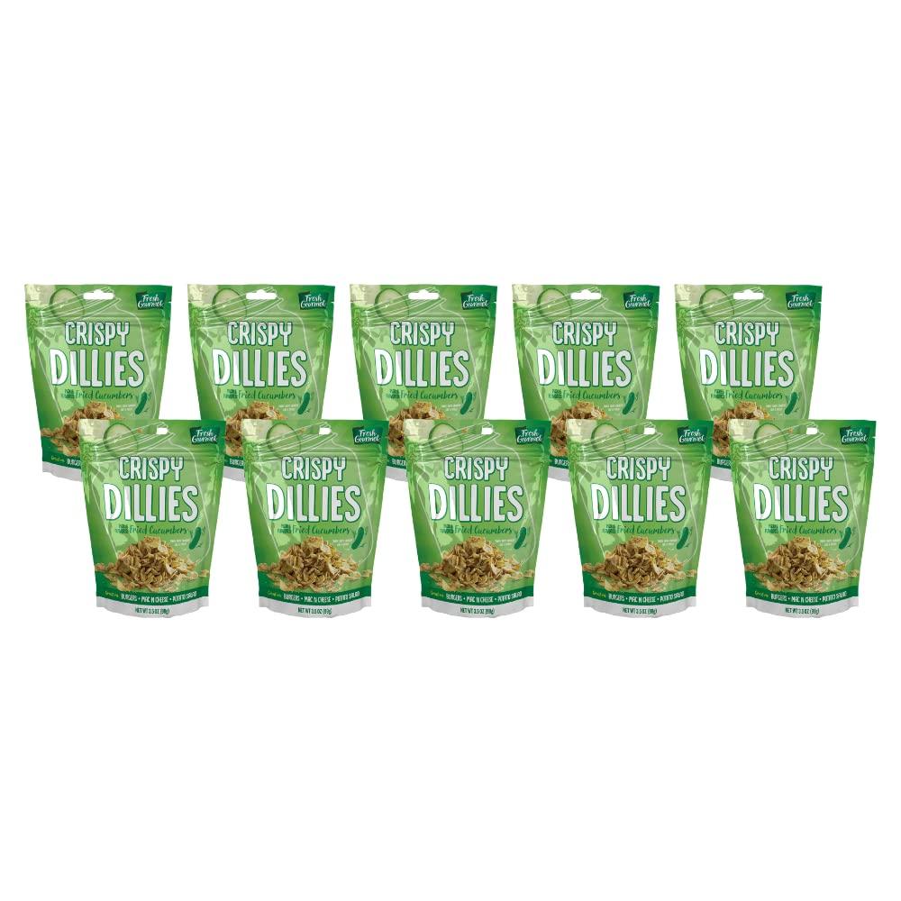 Fresh Gourmet Fresh Gourmet Crispy Dillies Fried Cucumbers (3.5 Ounce (Pack of 10))