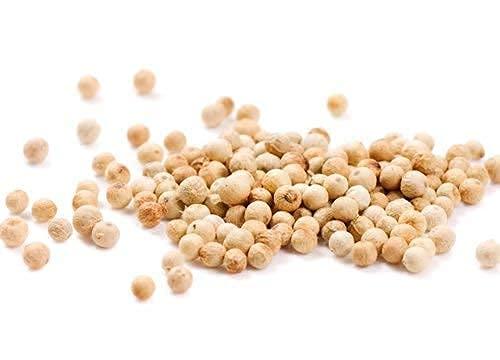TRH White Peppercorn, Whole - 7.05 Ounces - Bulk White Peppercorns by Denver Spice 200gm by TRH