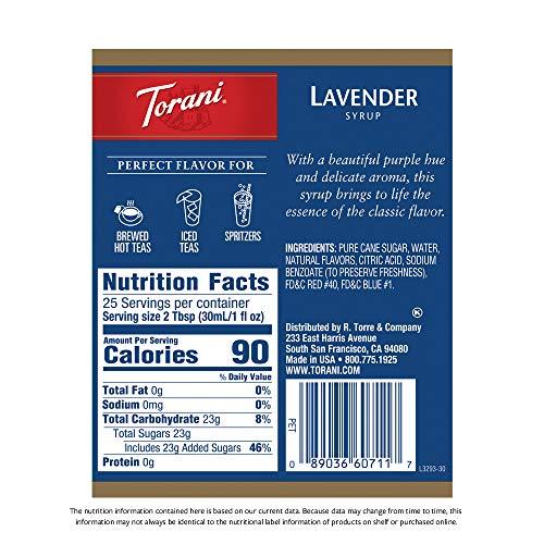 Torani Torani Syrup, Lavender, 25.4 Ounces (Pack of 1)