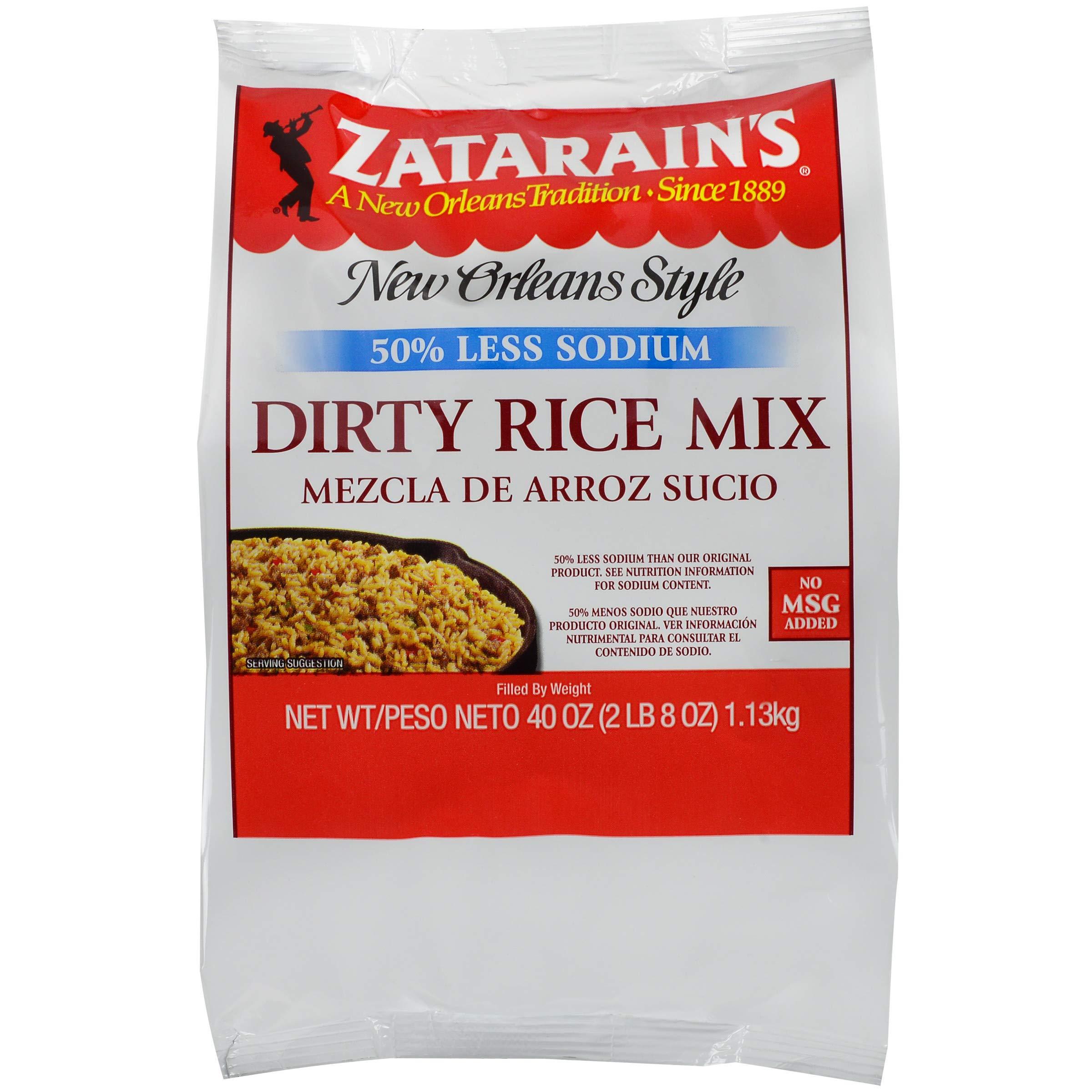 McCormick Zatarain\'s Reduced Sodium Dirty Rice Mix, 40 oz (Pack of 6)