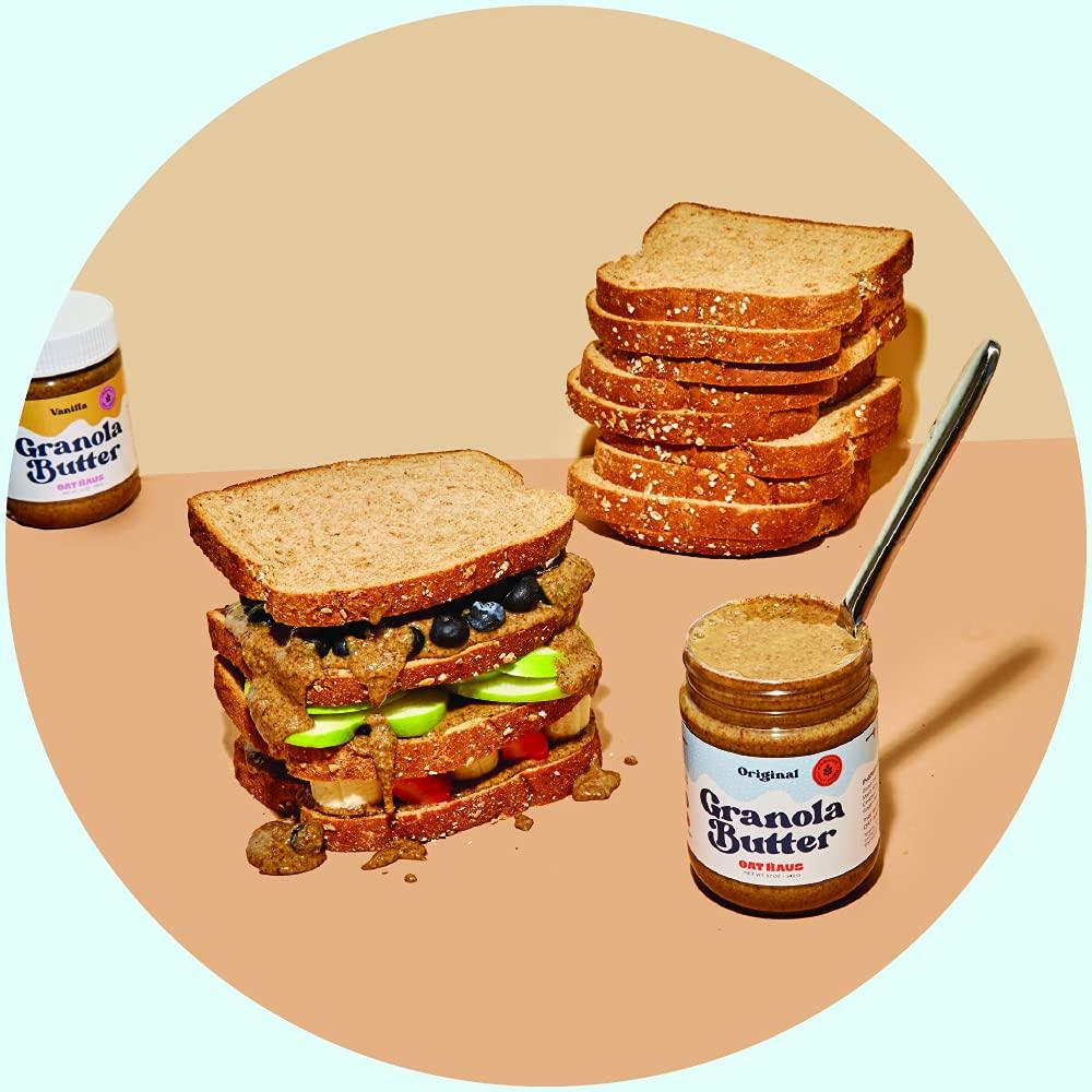 KWEEN Oat Haus Organic Original Granola Butter | Peanut-free, Almond (Tree-Nut) Free, & School-Safe (Top 8 Allergen Free) | Sunflower Seed & Cookie Butter Alternative | 12 oz (Pack of 3)