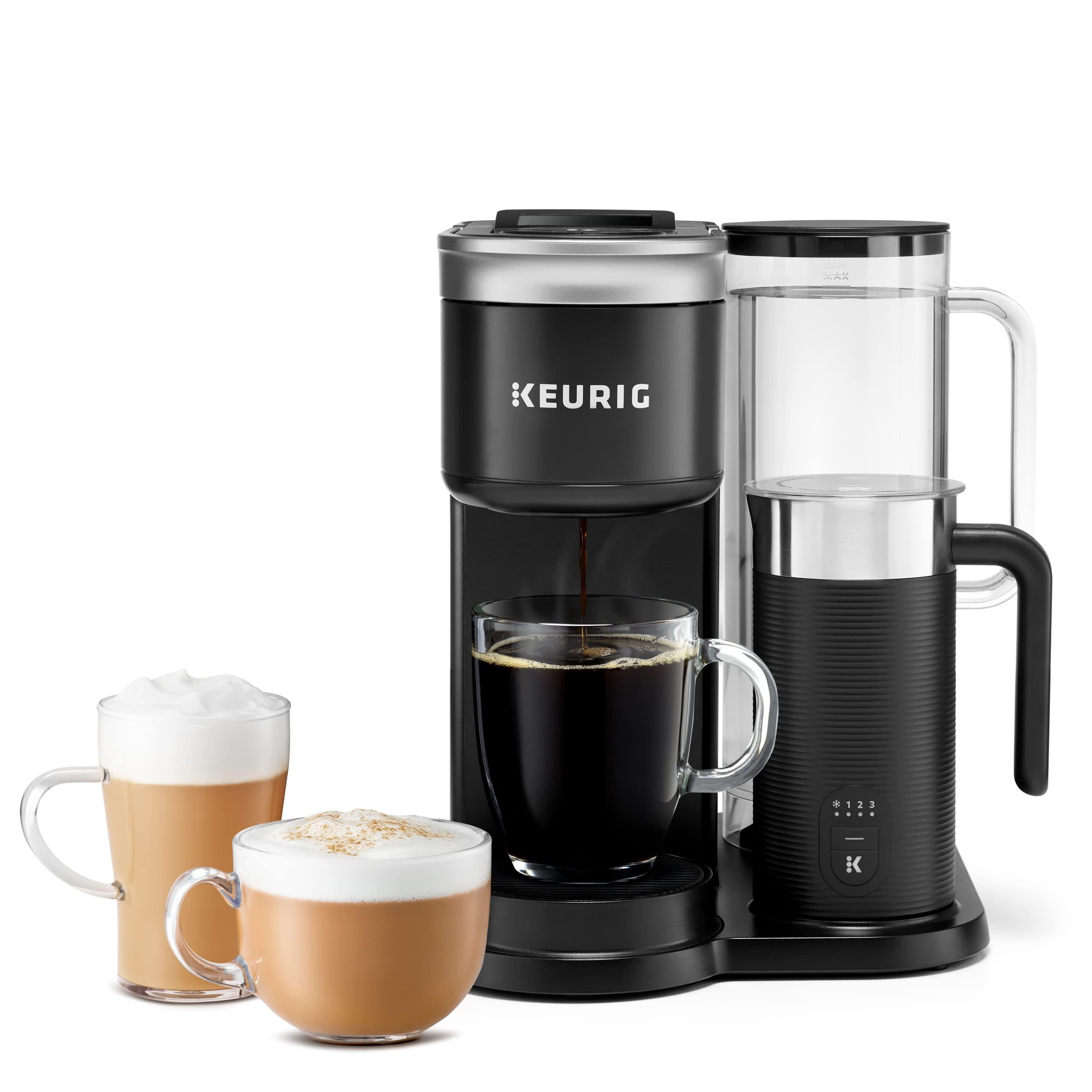 Keurig Keurig K-Cafe SMART Single Serve K-Cup Pod Coffee & My K-Cup Universal Reusable Filter & 3-Month Brewer Maintenance Kit Includes Descaling Solution