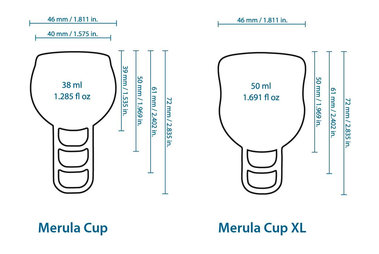 Merula Merula Cup XL midnight (black) - The Menstrual Cup for those very heavy days