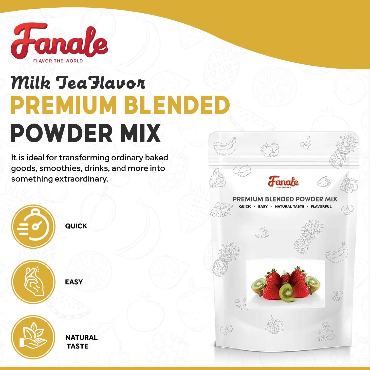 Fanale Fanale Premium Milk Tea Bubble Tea Flavoring Powder for Boba Tea| Perfect for Baking, Smoothies, Desserts and Drinks | Instant Boba Bubble Tea Powder for Milk Tea - 2.2 Pounds (Pack of 1)