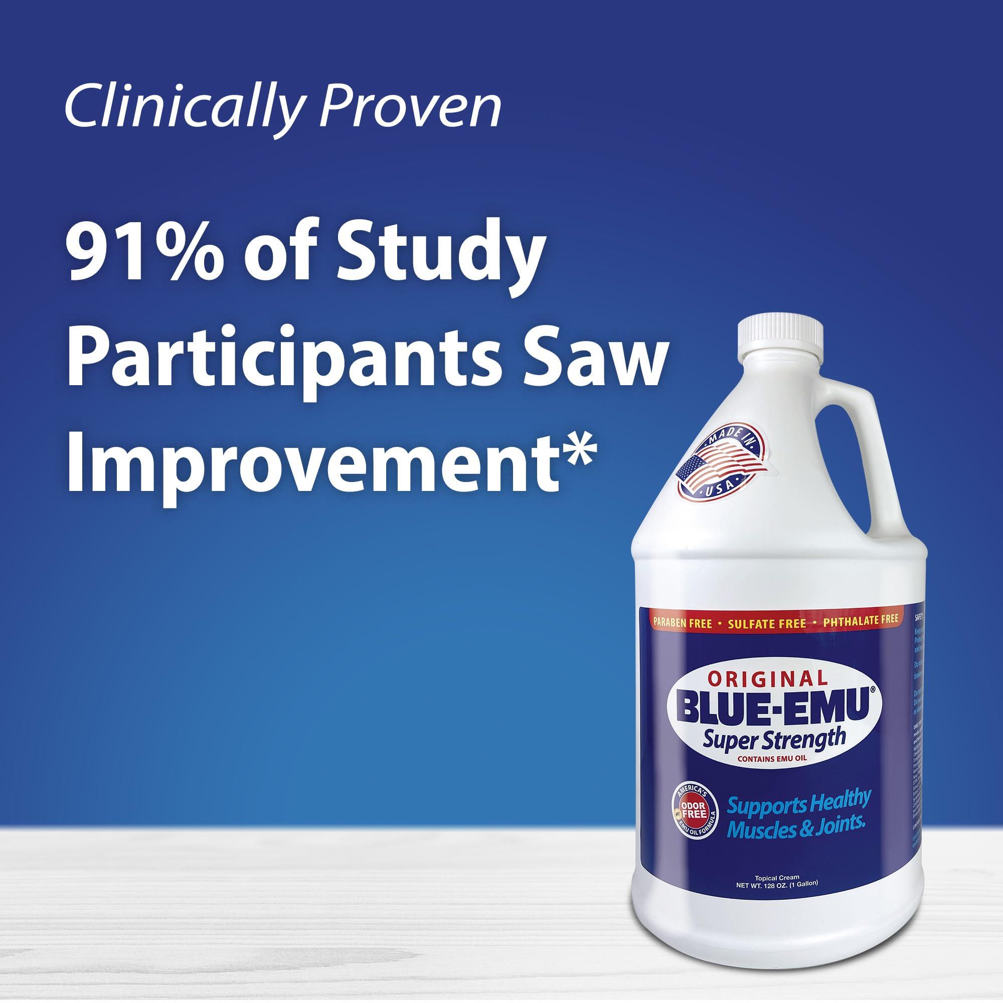 Blue Emu Blue Emu Original Super Strength Cream, Muscle and Joint Support, Professional Family Size 1 Gallon Bottle w/Pump