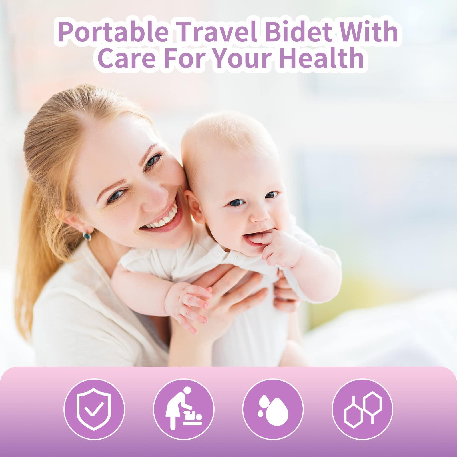 GOLDEN DEER Peri Bottle for Postpartum Care for Perineal Recovery and Cleansing After Birth 12.7 OZ Color: Purple