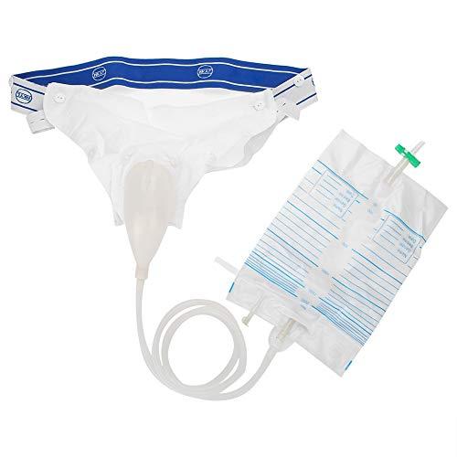 TMISHION Silicone Urine Collector with 2 Urine Catheter Bags, 3 Type Optional for Man Woman Elderly (Elderly Men Type) Reusable Portable Male Comfort Fit Advantage Urinal System