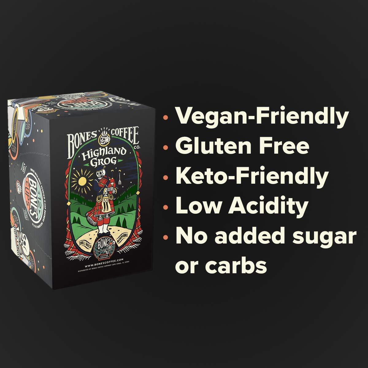 Bones Coffee Company Bones Coffee Company Highland Grog and Bananas Foster 12ct Single Serve Coffee Pods Bundle