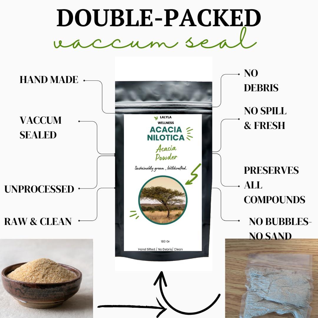 Generic Generic Acacia Fiber Powder - Acacia Senegal Fiber - Grinded Acacia Fiber Powder - Acacia Nilotica - Acacia Fibra Polvo - Poudre de Nep Nep