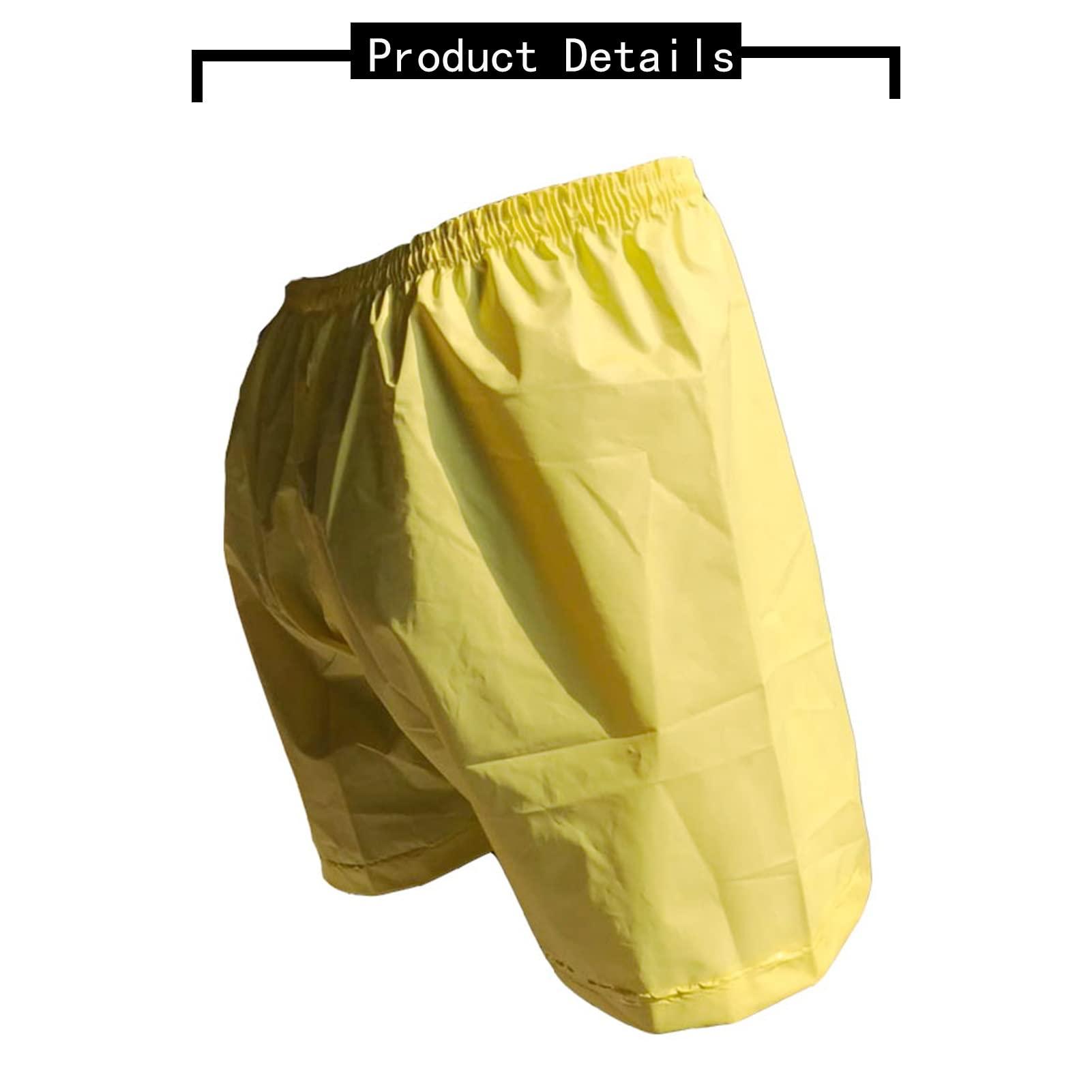 Generic Incontinence Boxer Shorts,Leak Resistant,Washable,Waterproof,Underwear Pants,Reusable,Yellow,1 Pack ( Size : X-Large )