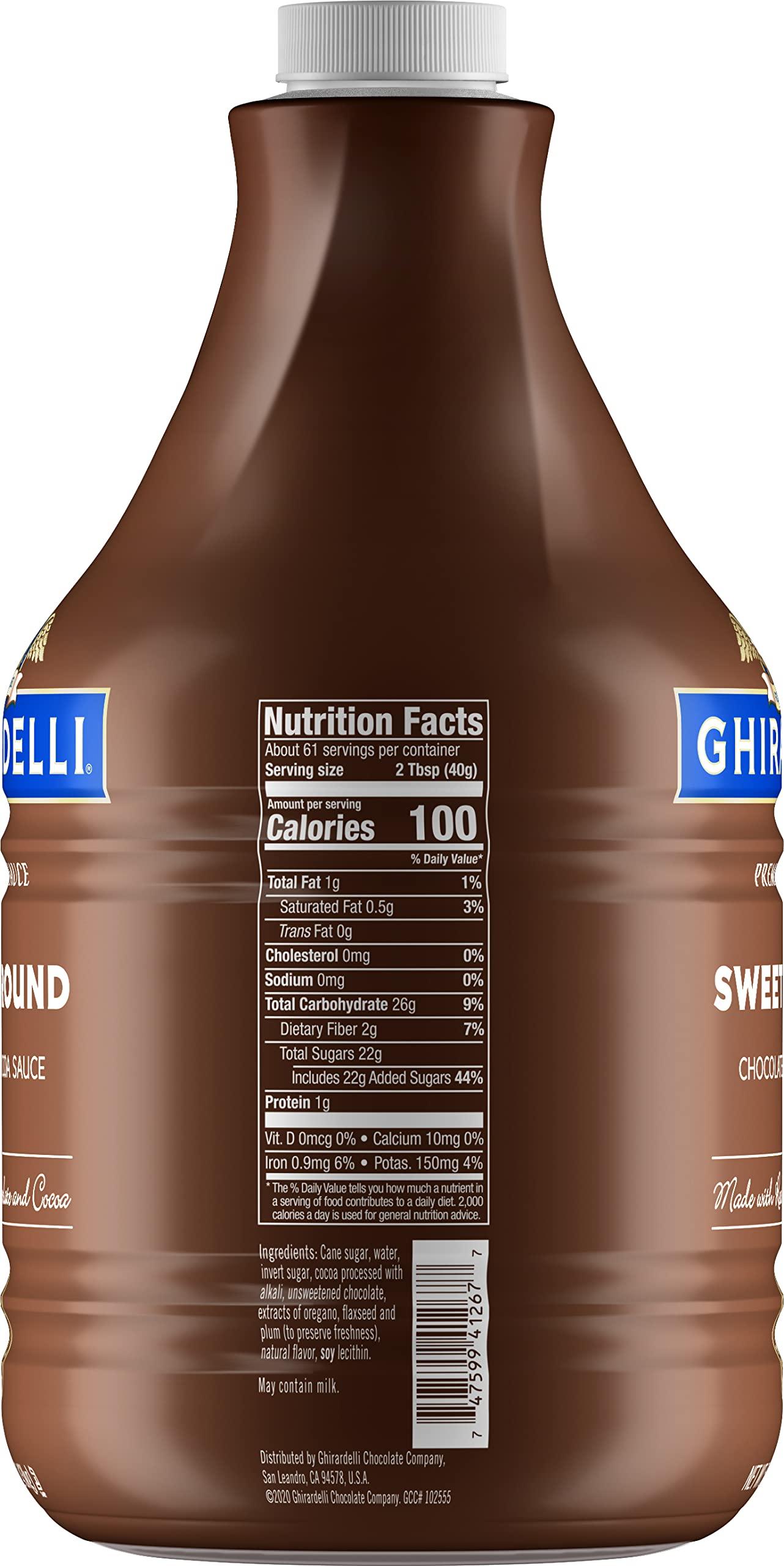 Ghirardelli Ghirardelli Sweet Ground Chocolate & Cocoa Sauce Pump Bottle, 87.3 oz