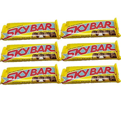 All City Candy Sky Bar 1.5 oz Bar Pack of 6 Nostalgic Candy Bar Multi pack