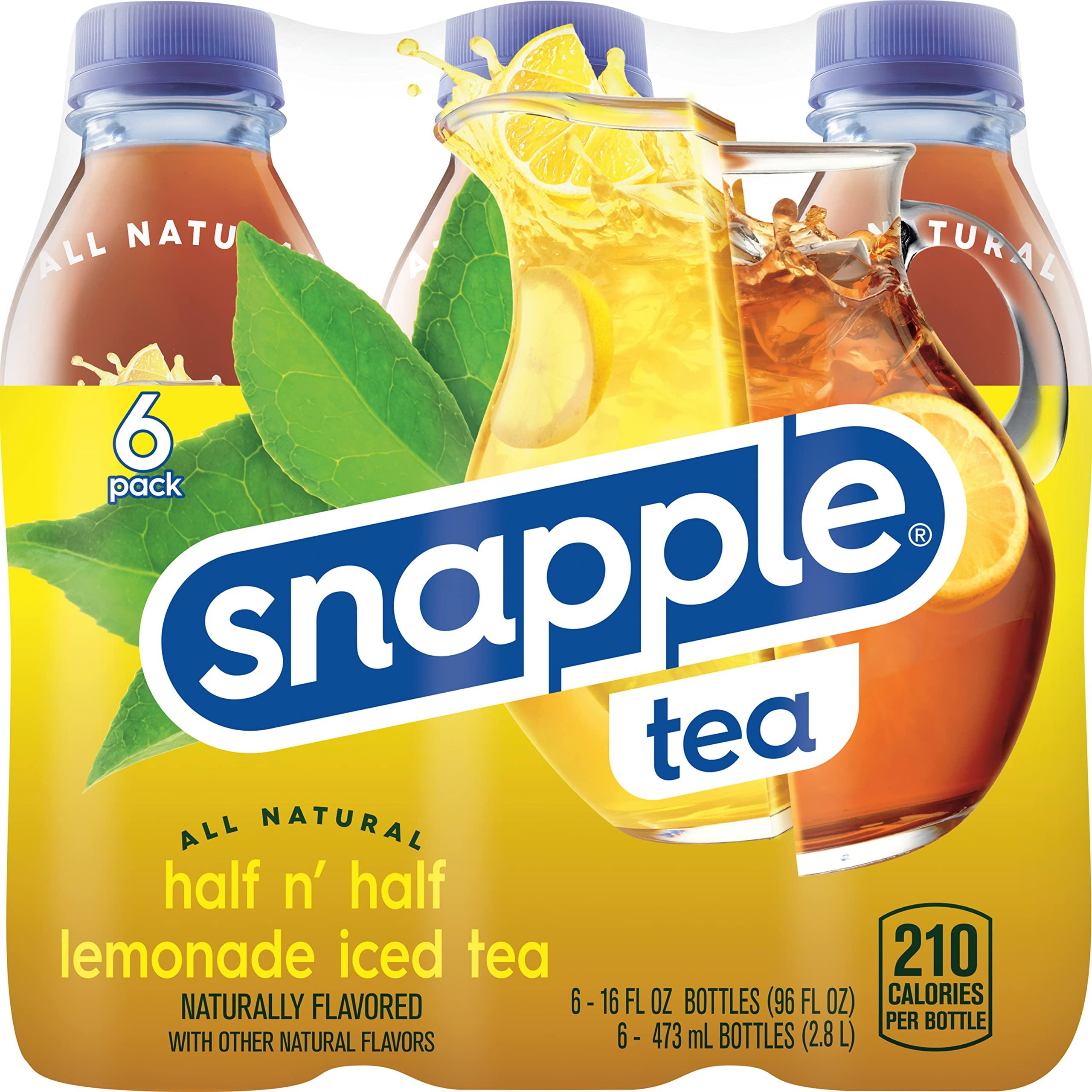 Snapple Snapple Half 'n Half, 16 fl oz recycled plastic bottle, 6 pack