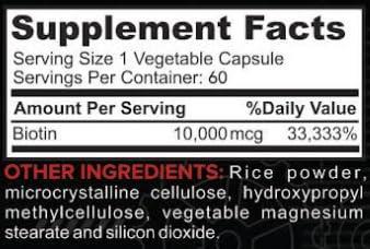 Beard Octane Beard Octane Biotin - Beard Hair Growth with Biotin 10,000mcg - 60-Day Supply - Healthy, Strong, Faster, Thick Beard Growth Vitamin Supplement - Made in The USA